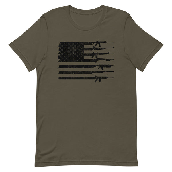 American Flag of Guns T-shirt