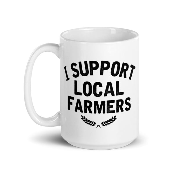 I Support Local Farmers mug